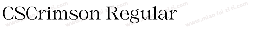 CSCrimson Regular字体转换